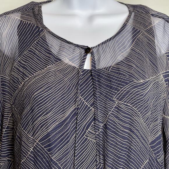 VTG Robbie Bee Gray Two Piece Sheer Dress Kimono Set Size 16W Special Occasion - Picture 8 of 15